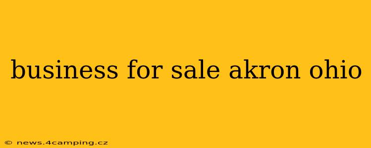 business for sale akron ohio