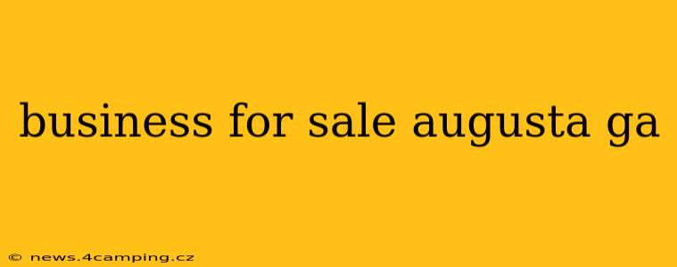 business for sale augusta ga