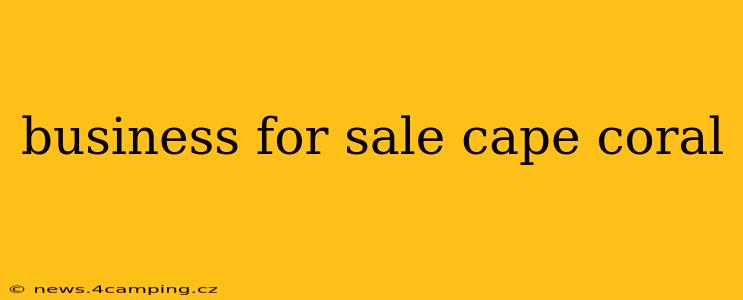 business for sale cape coral