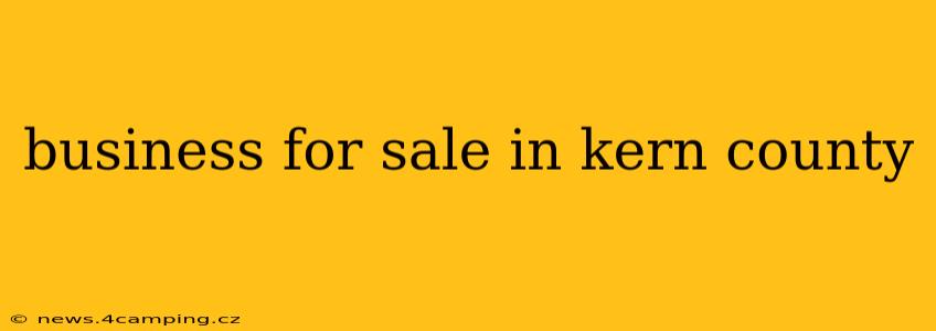 business for sale in kern county