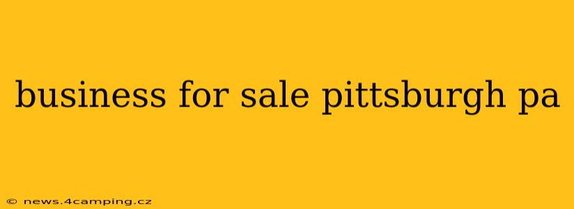 business for sale pittsburgh pa