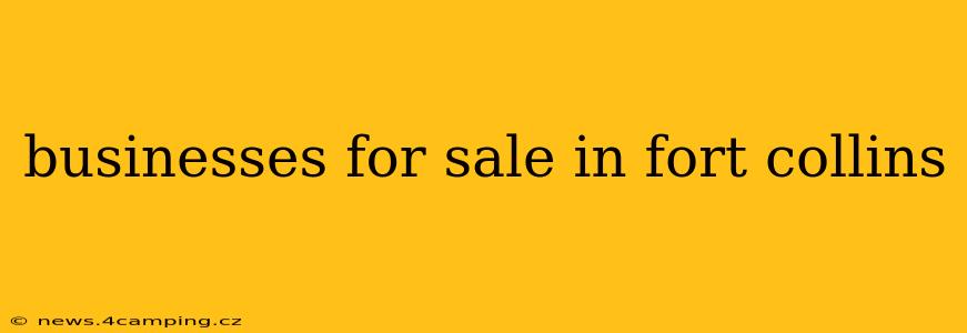 businesses for sale in fort collins