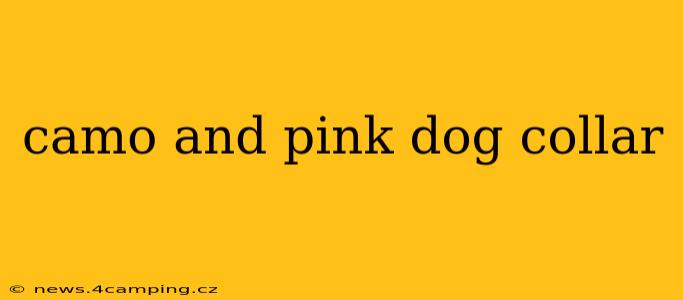 camo and pink dog collar