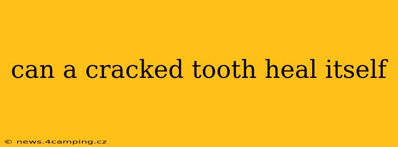can a cracked tooth heal itself