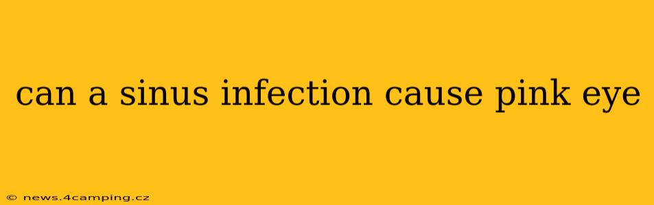 can a sinus infection cause pink eye
