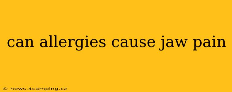can allergies cause jaw pain