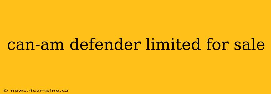 can-am defender limited for sale
