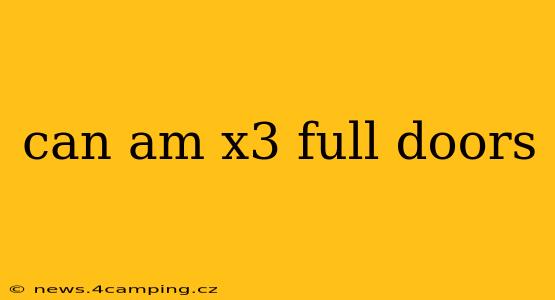 can am x3 full doors
