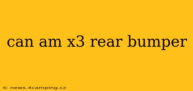 can am x3 rear bumper