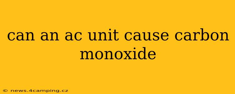 can an ac unit cause carbon monoxide