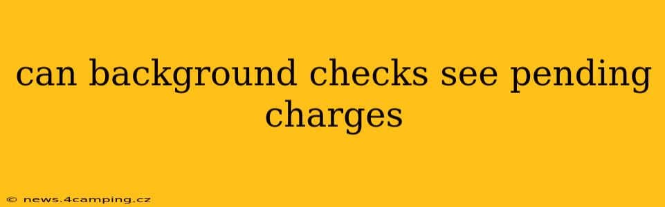 can background checks see pending charges