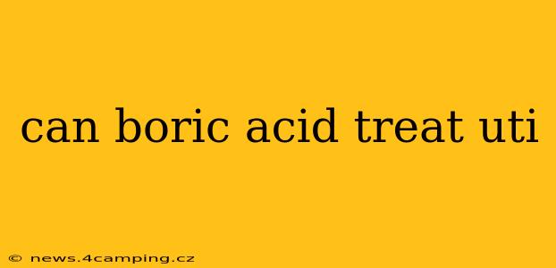 can boric acid treat uti