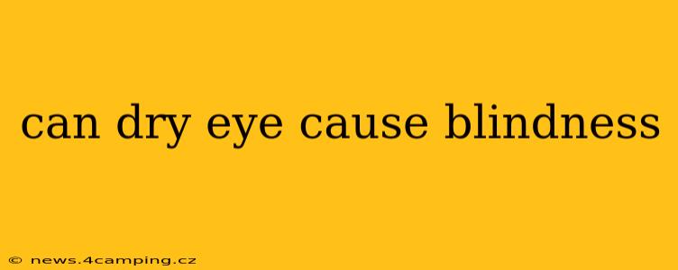 can dry eye cause blindness