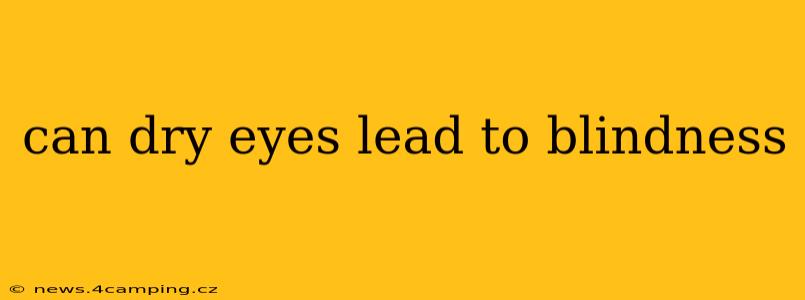 can dry eyes lead to blindness