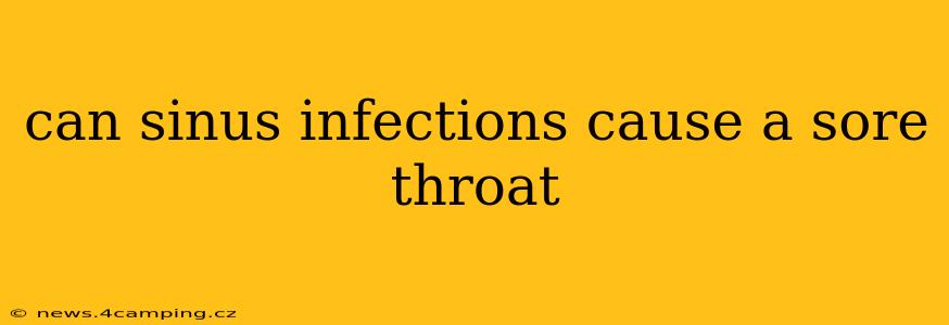 can sinus infections cause a sore throat