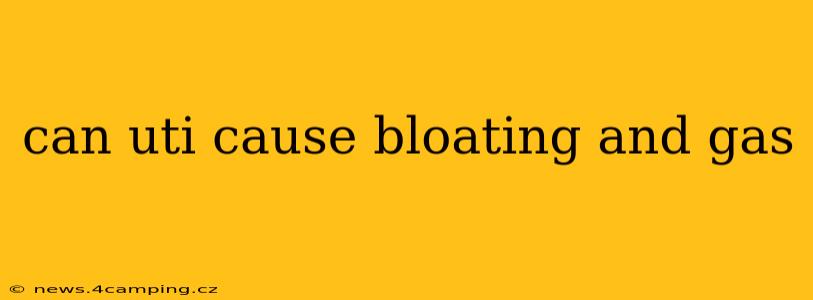 can uti cause bloating and gas