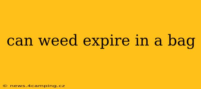 can weed expire in a bag