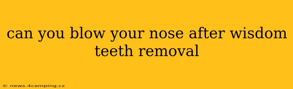 can you blow your nose after wisdom teeth removal