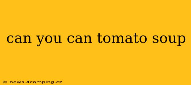 can you can tomato soup