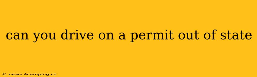 can you drive on a permit out of state