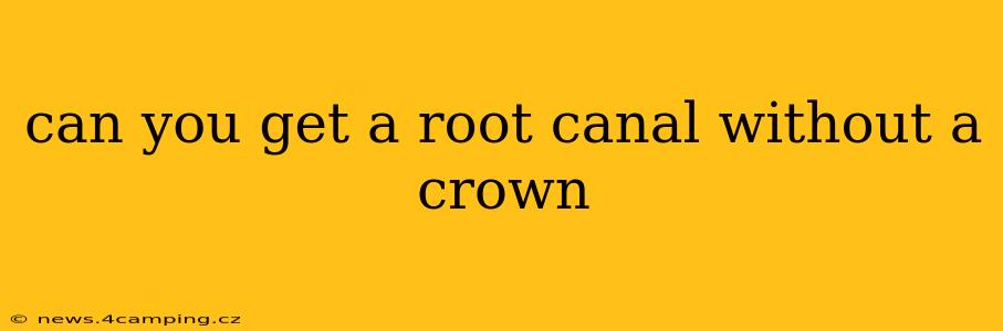 can you get a root canal without a crown