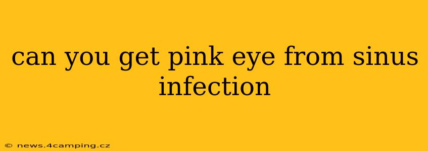 can you get pink eye from sinus infection