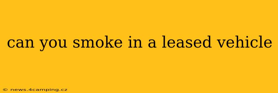 can you smoke in a leased vehicle