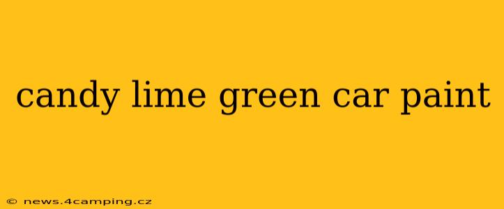 candy lime green car paint
