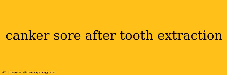canker sore after tooth extraction