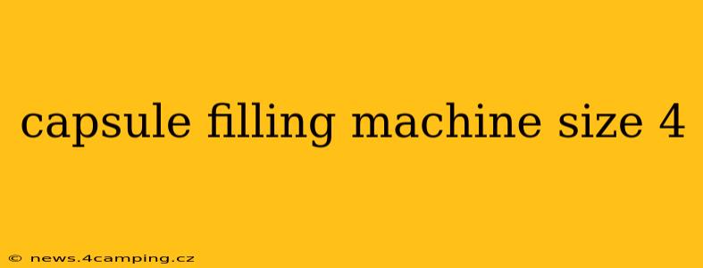 capsule filling machine size 4