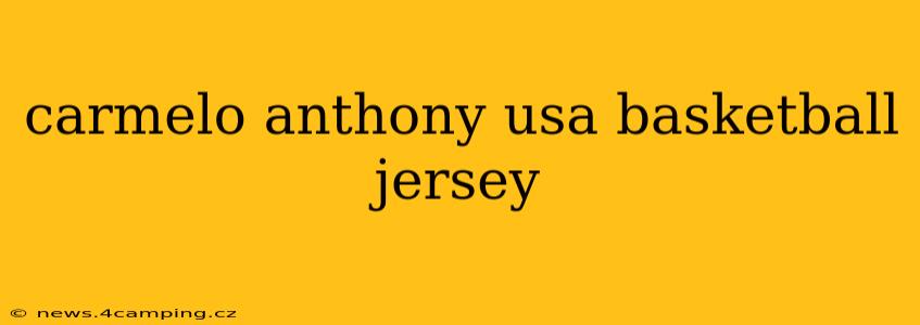 carmelo anthony usa basketball jersey