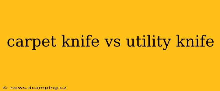 carpet knife vs utility knife