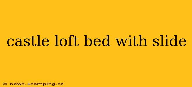 castle loft bed with slide