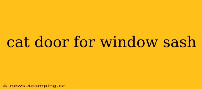 cat door for window sash