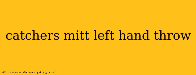 catchers mitt left hand throw