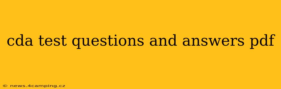 cda test questions and answers pdf