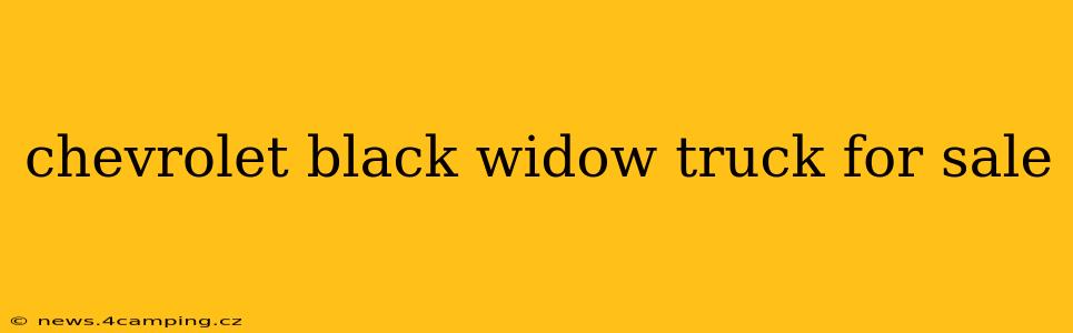 chevrolet black widow truck for sale