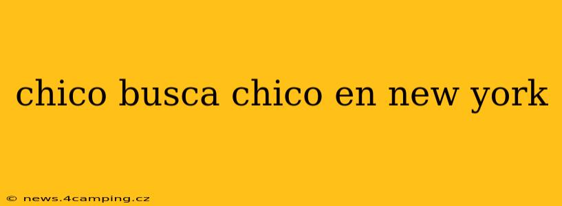 chico busca chico en new york