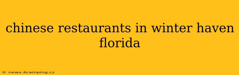 chinese restaurants in winter haven florida