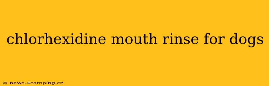 chlorhexidine mouth rinse for dogs