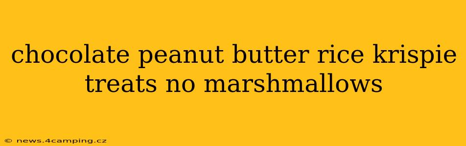 chocolate peanut butter rice krispie treats no marshmallows