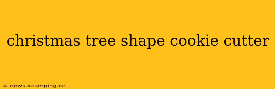 christmas tree shape cookie cutter