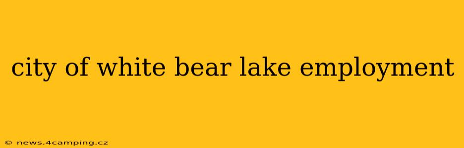 city of white bear lake employment
