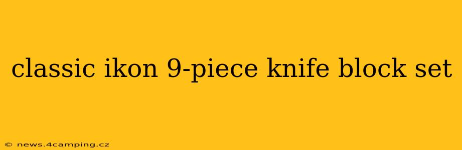 classic ikon 9-piece knife block set