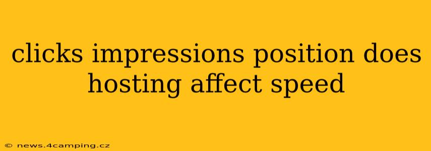 clicks impressions position does hosting affect speed
