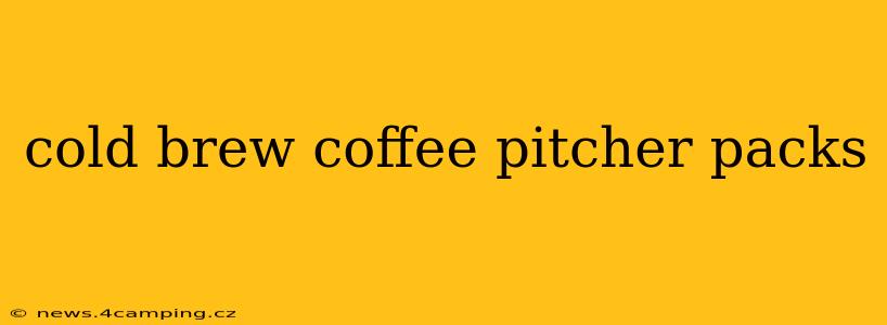 cold brew coffee pitcher packs