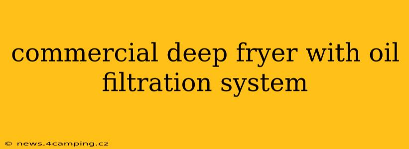 commercial deep fryer with oil filtration system