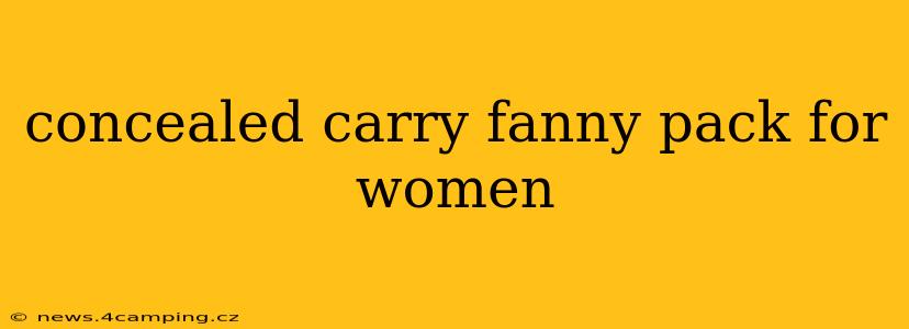 concealed carry fanny pack for women
