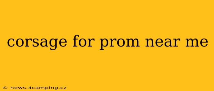 corsage for prom near me