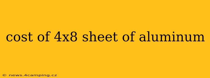 cost of 4x8 sheet of aluminum